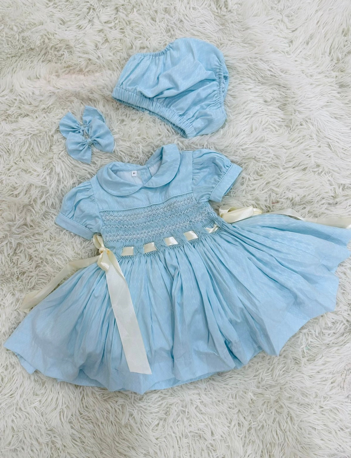 Tiffany blue smock dress