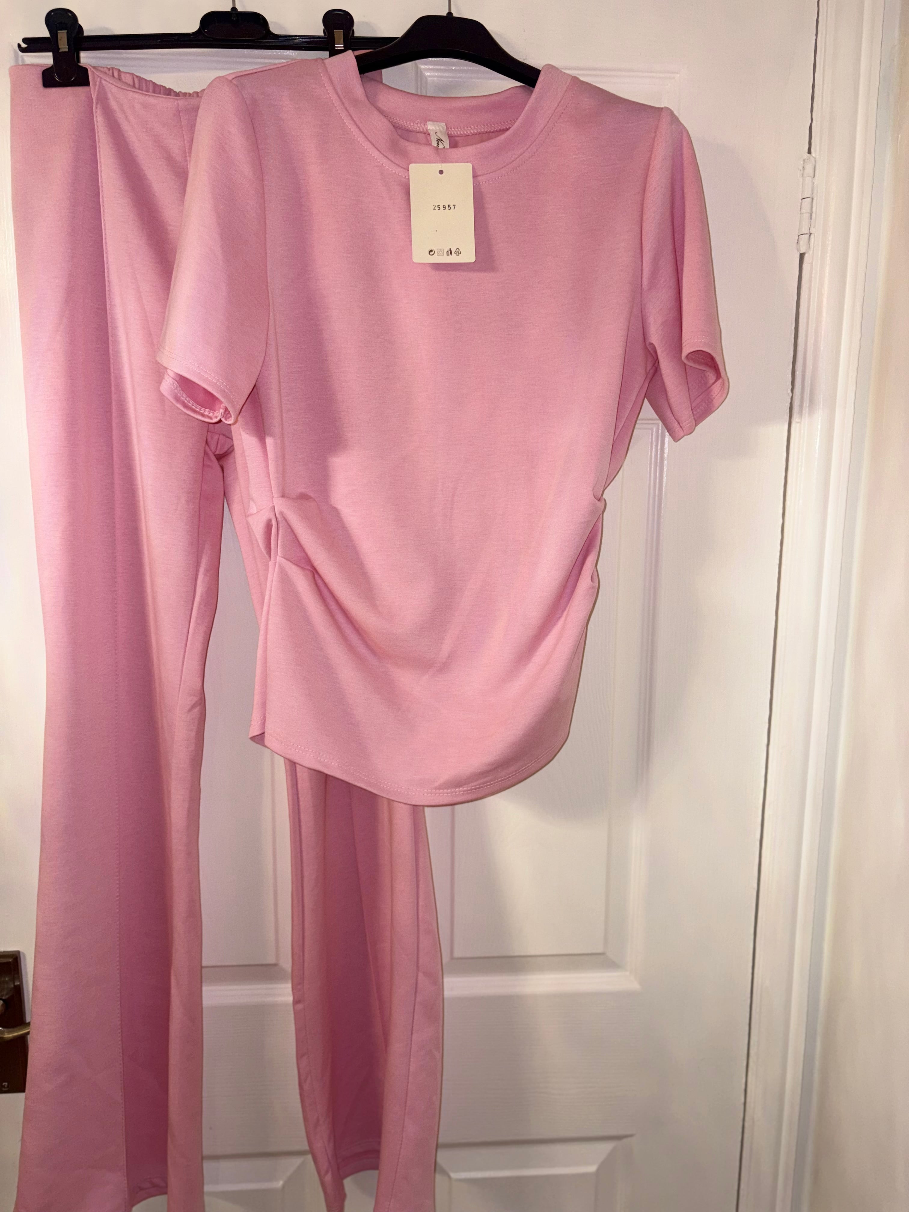 Ladies pink lounge set one size 8-12