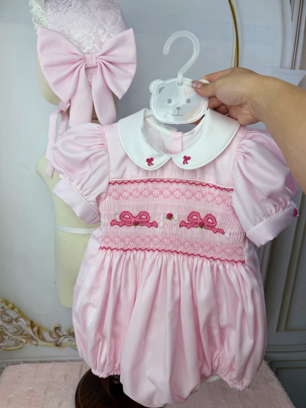 Pre order due in 17th August                      Bubble romper pink princess