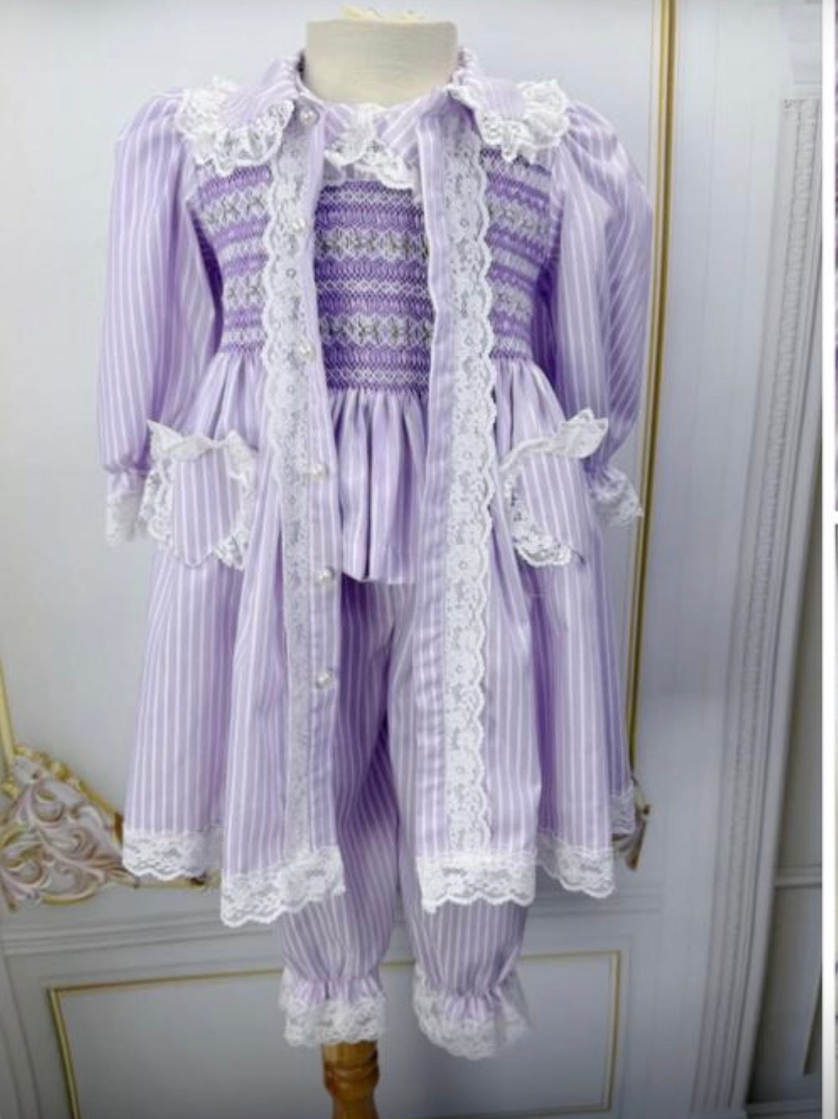 Lilac 3 pcs pyjamas set