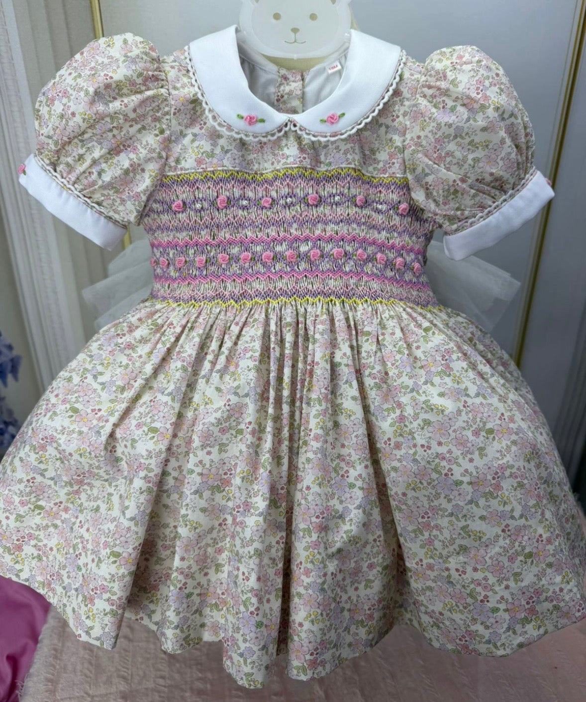 Florence floral smock dress