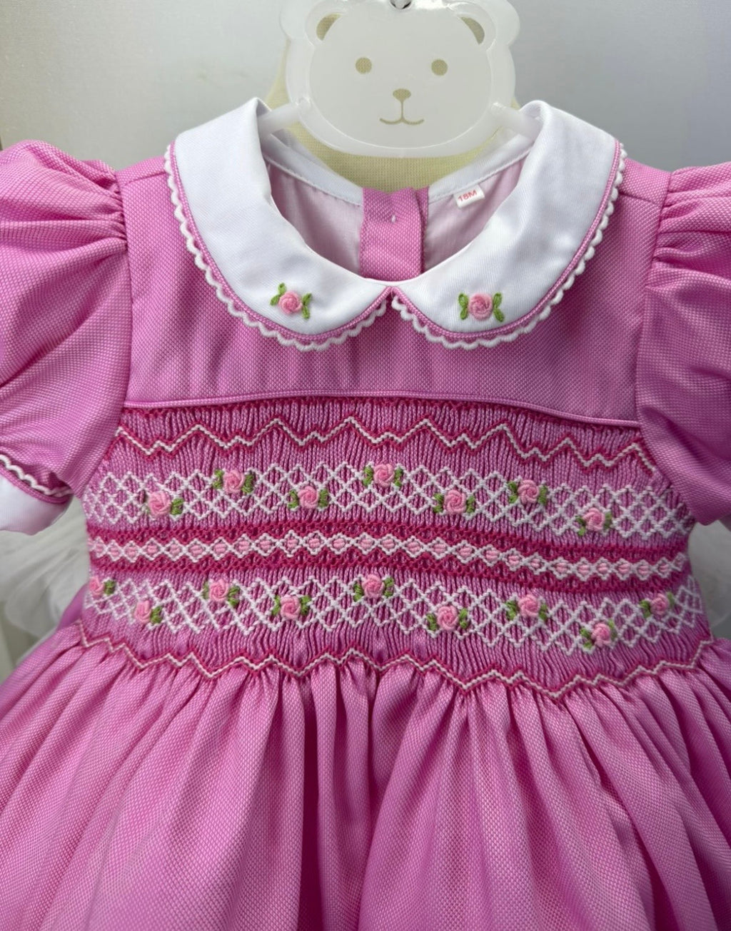 Alora pink smock dress