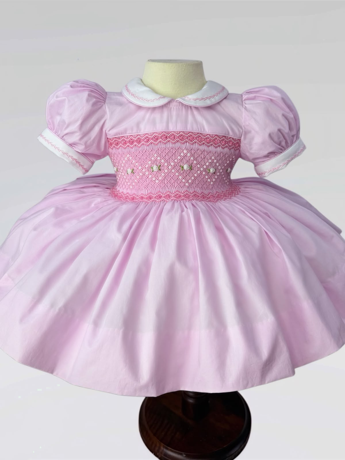 Lois pink smock dress
