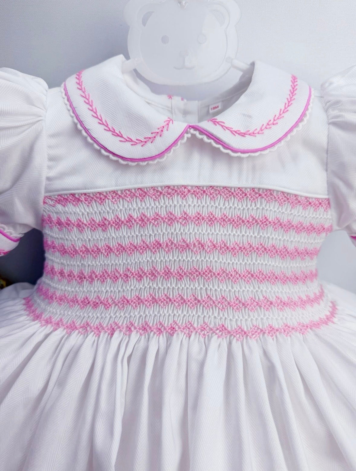 Roma white smock dress