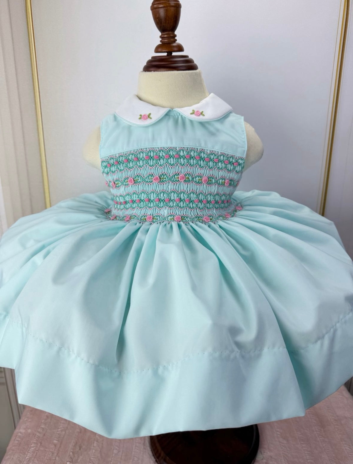 Alice Mint green smock dress