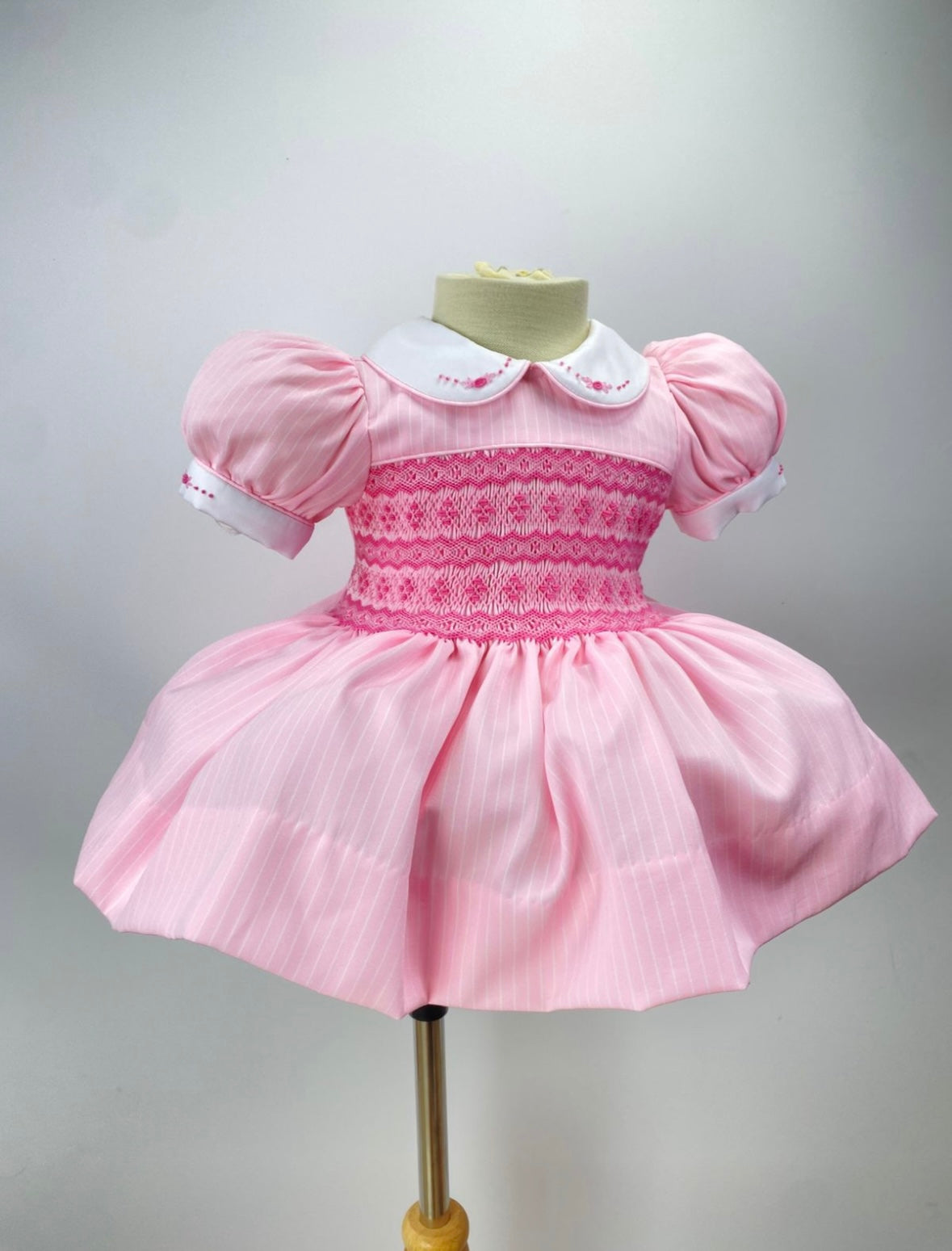 Valencia Pink smocked dress