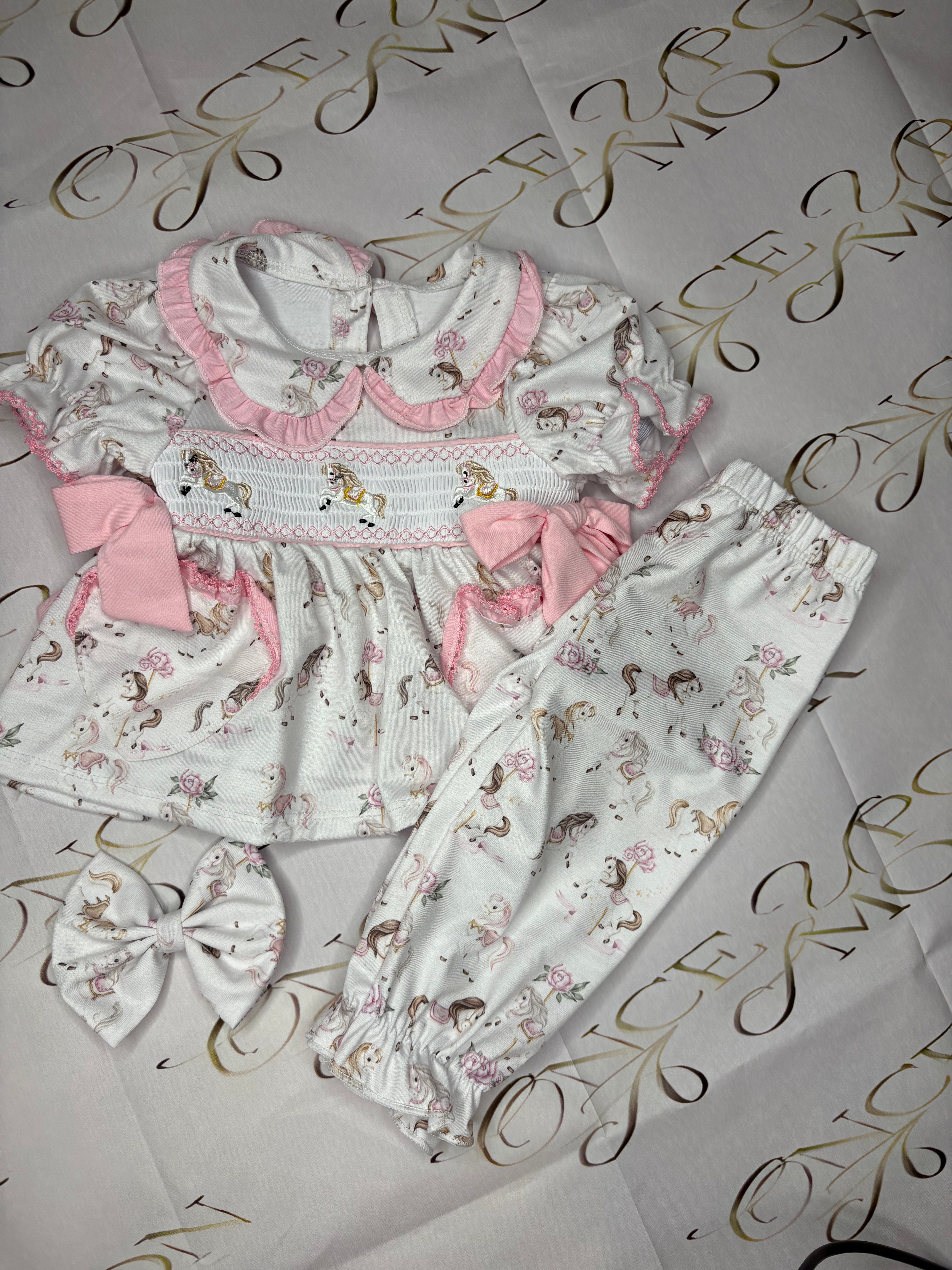 Girls carousel pjs