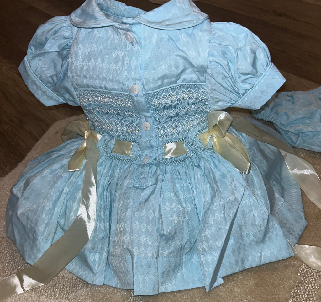 Tiffany blue smock dress