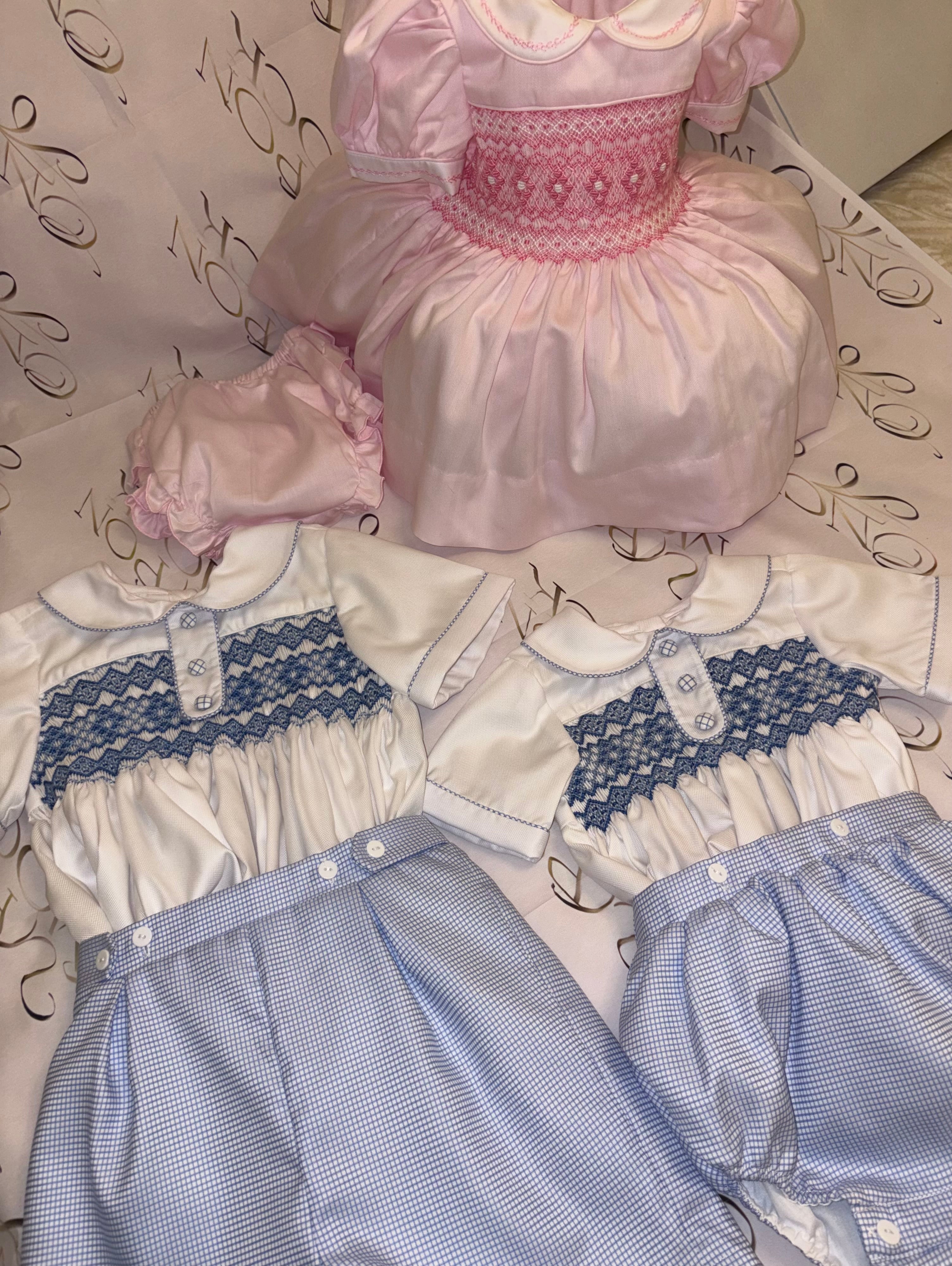 Boys smock short set