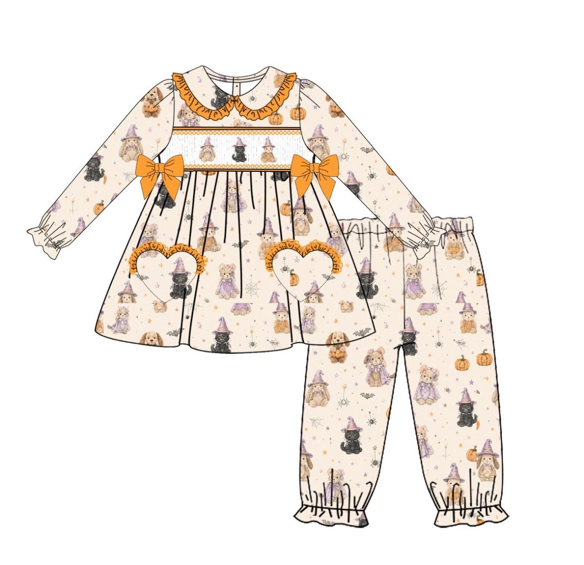 Pre order due 10th October jellycat Halloween pjs