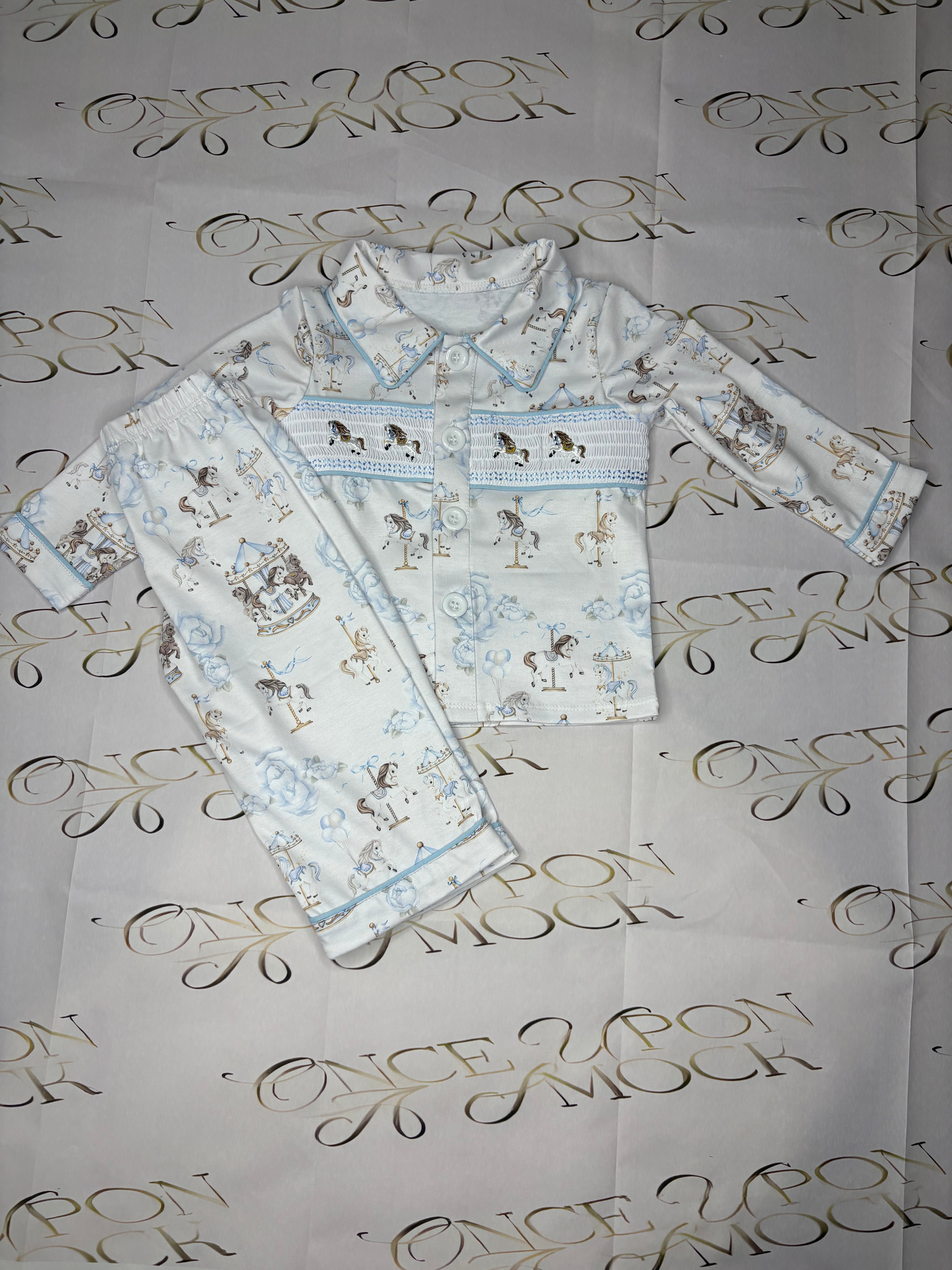 Boys Smocked pyjamas