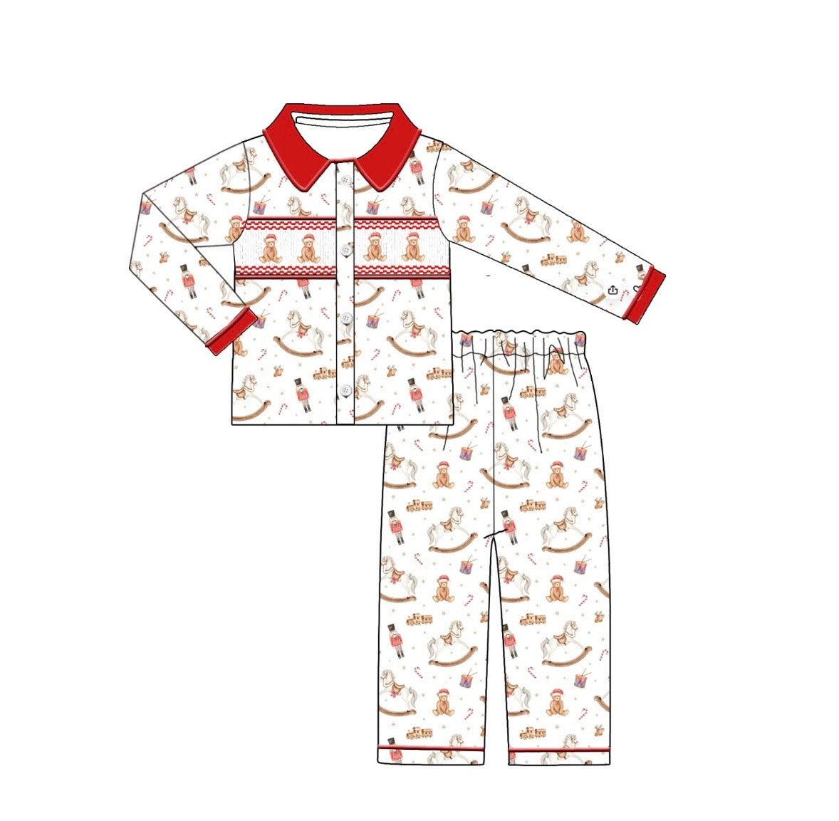 Pre order due in October boy Christmas pjs