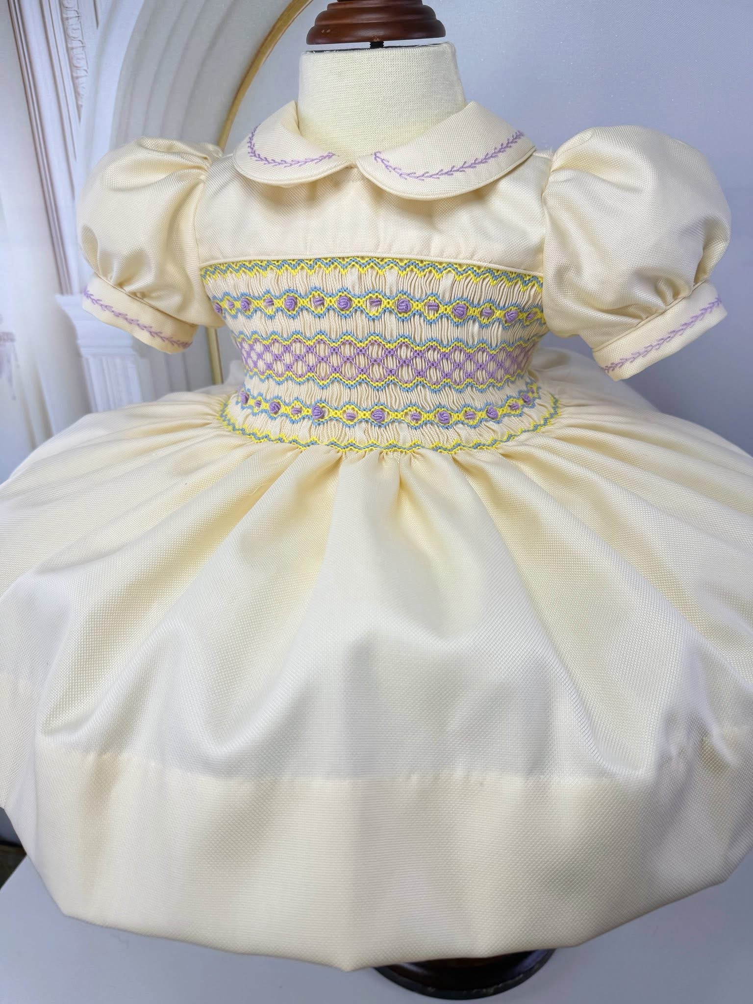 lemon smock dress
