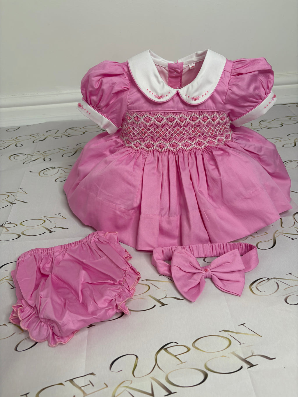 Valentina smocked dress