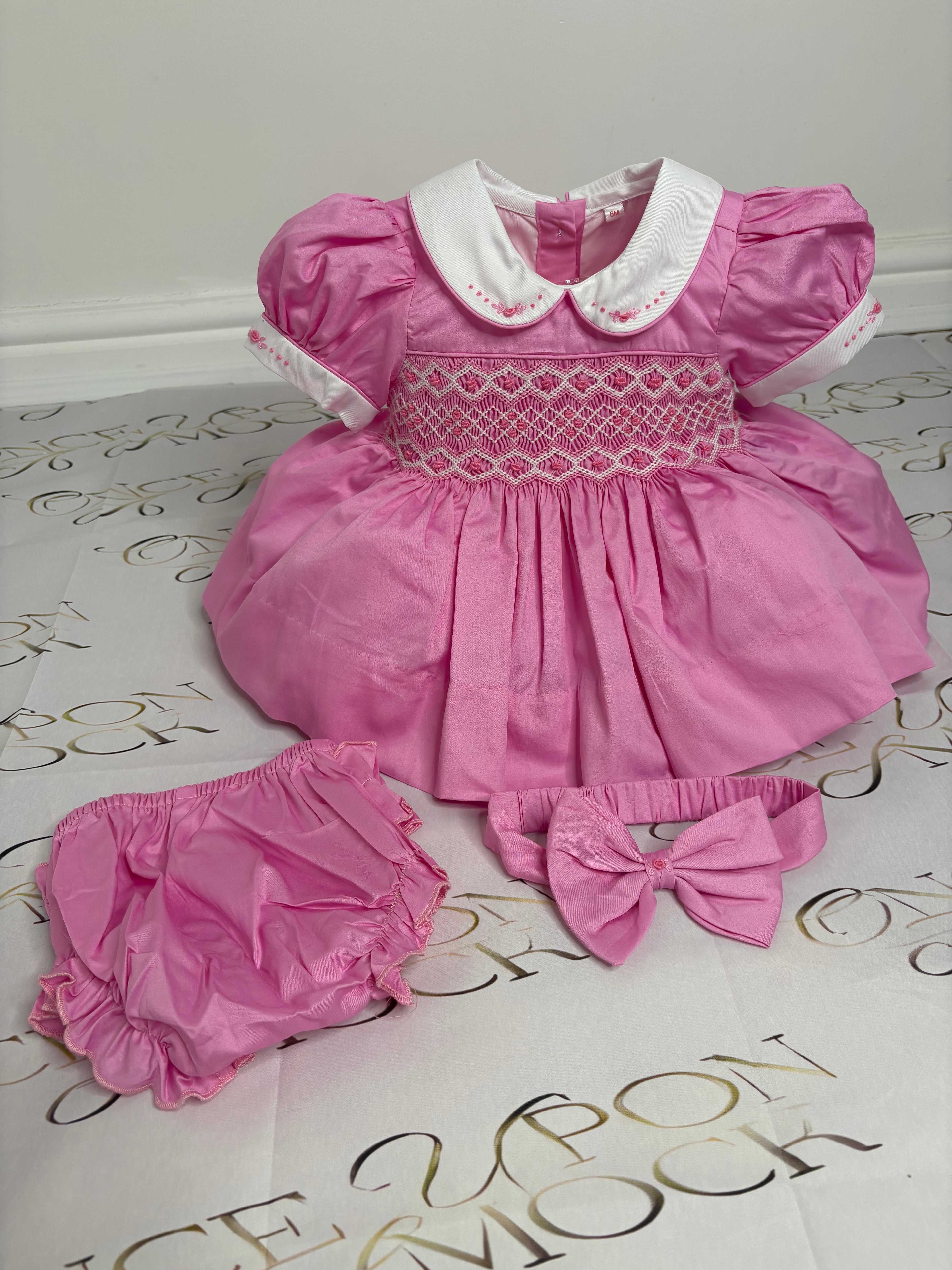 Valentina smocked dress