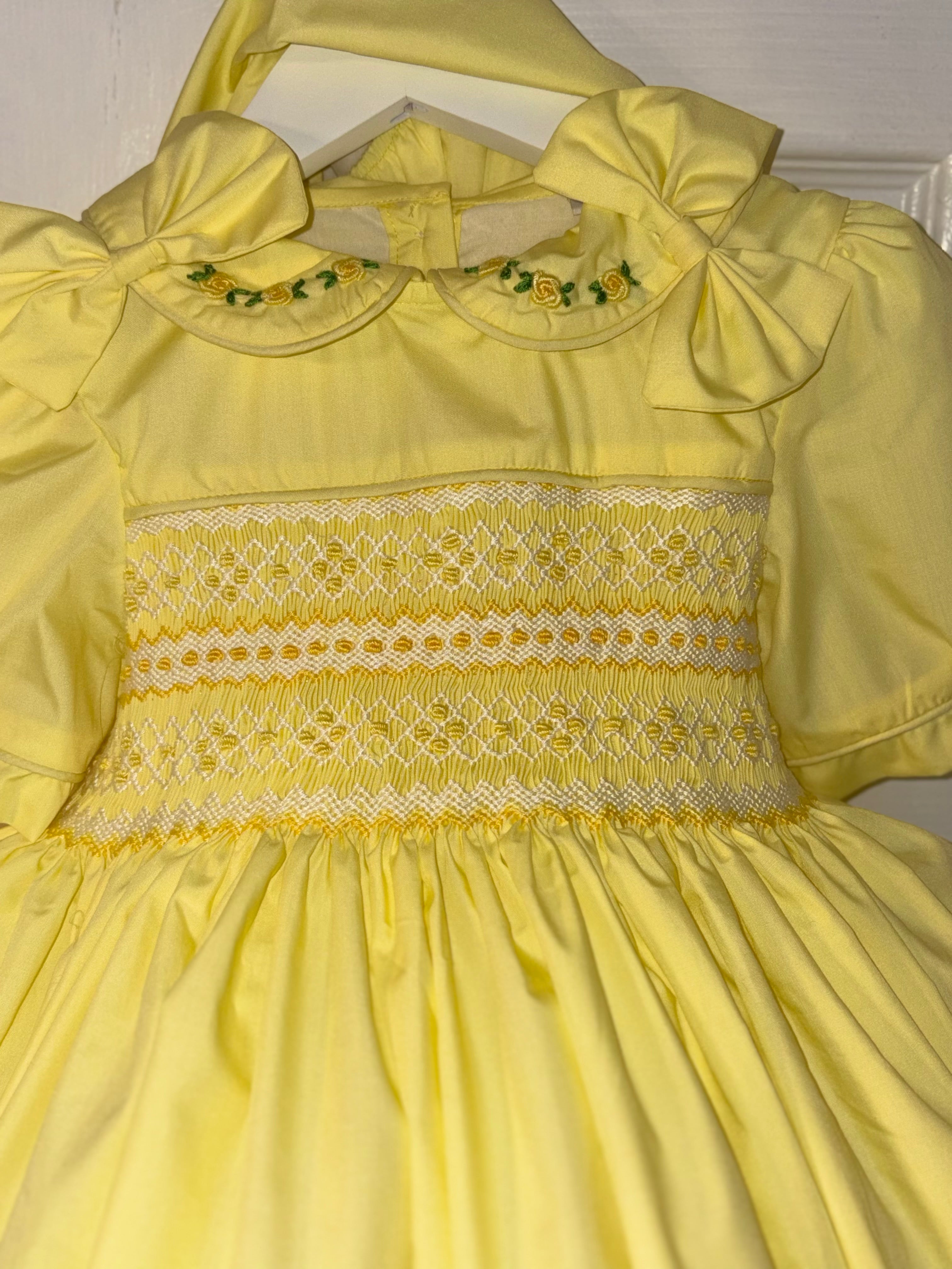 Bell smocked dress