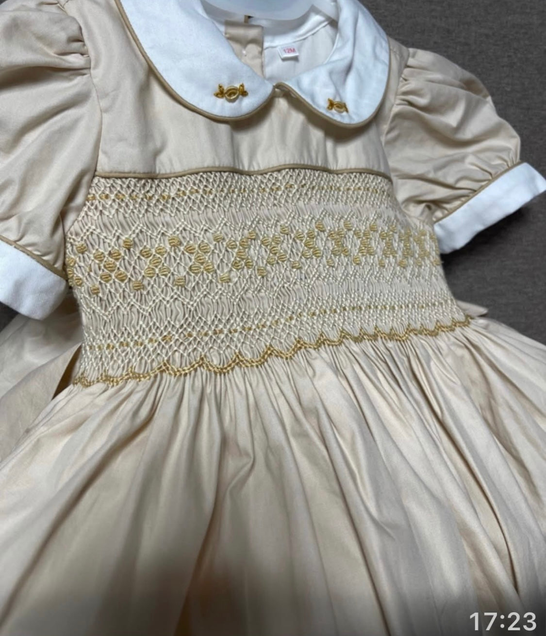 Champagne smock dress