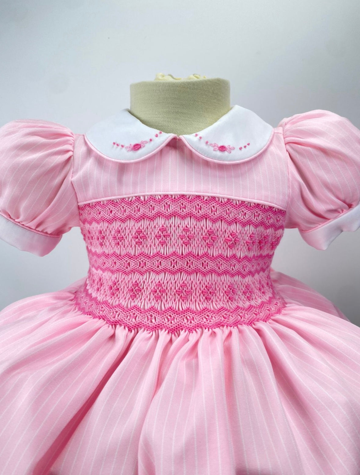 Valencia Pink smocked dress