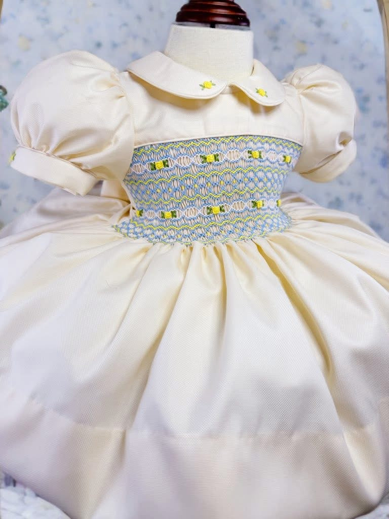 Lemon smock dress