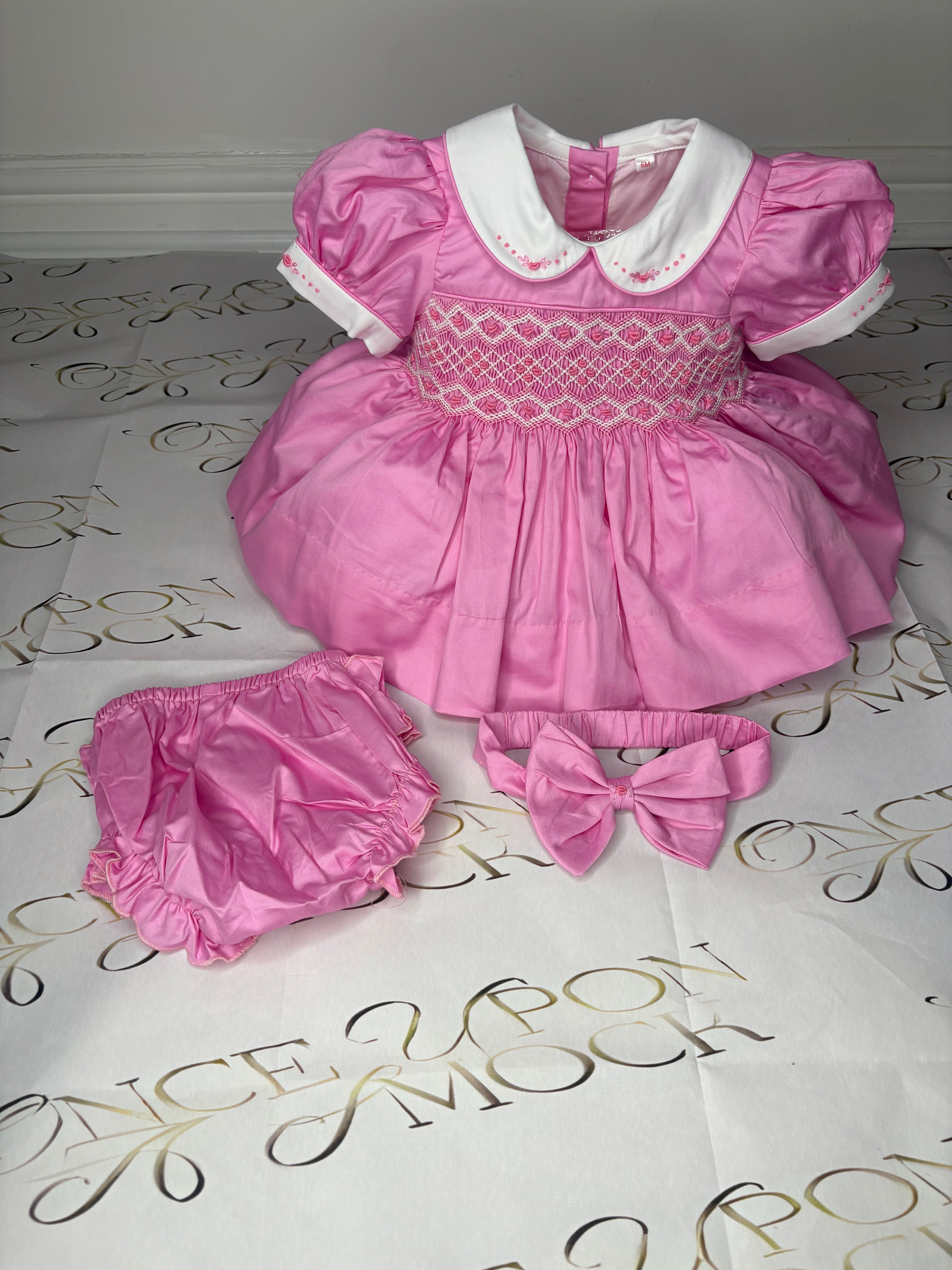 Valentina smocked dress