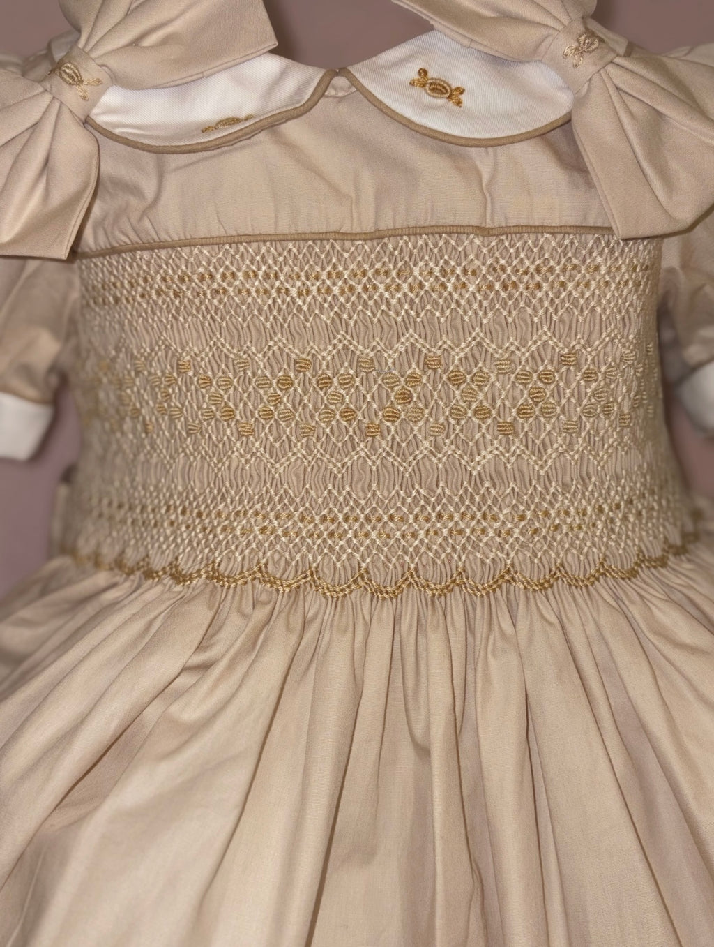 Champagne smock dress