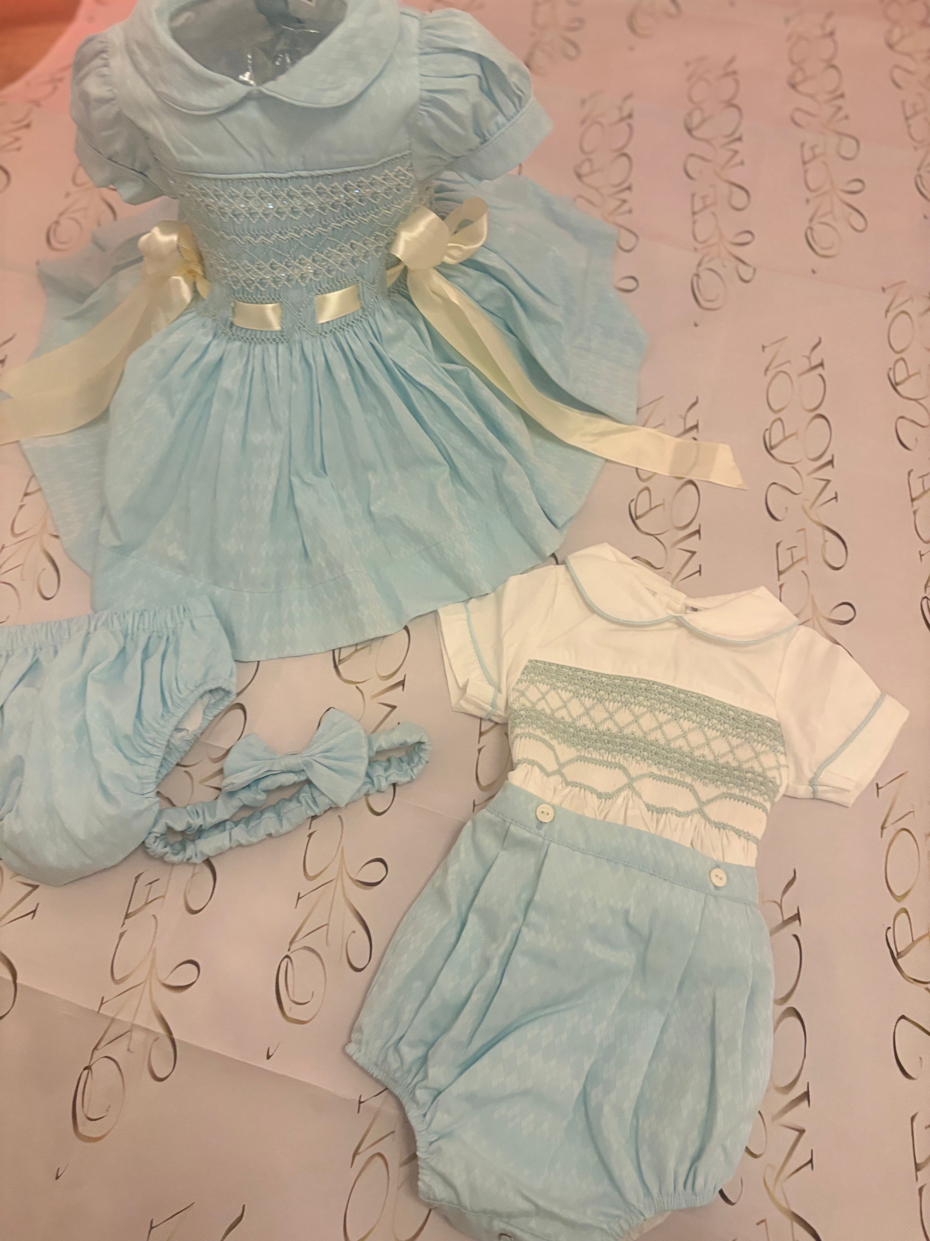 Tiffany blue smock dress