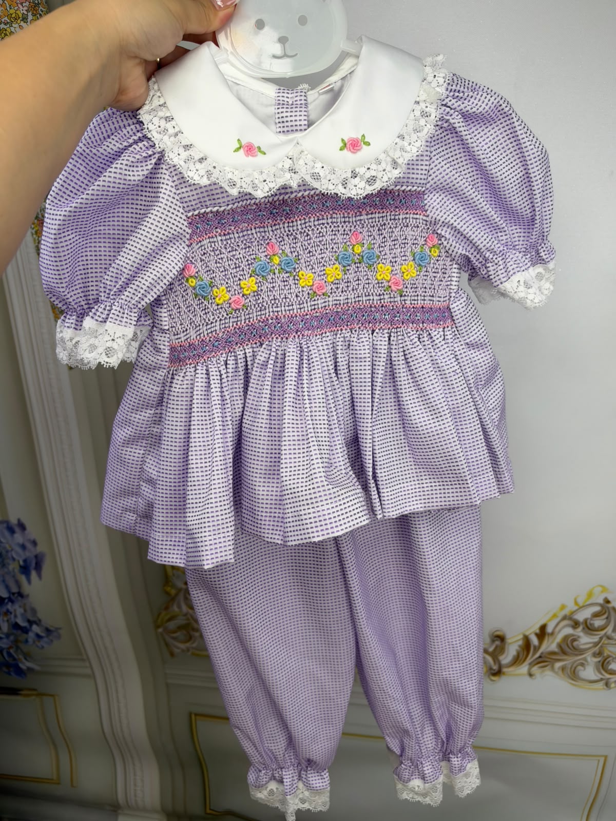 Lilac smock pyjamas