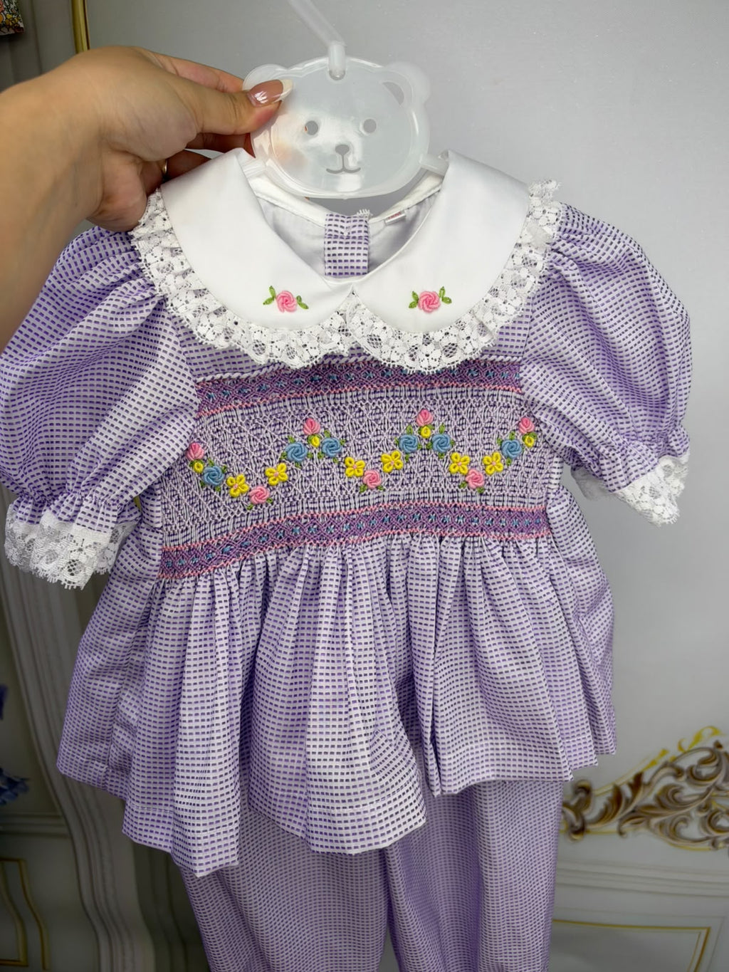 Lilac smock pyjamas