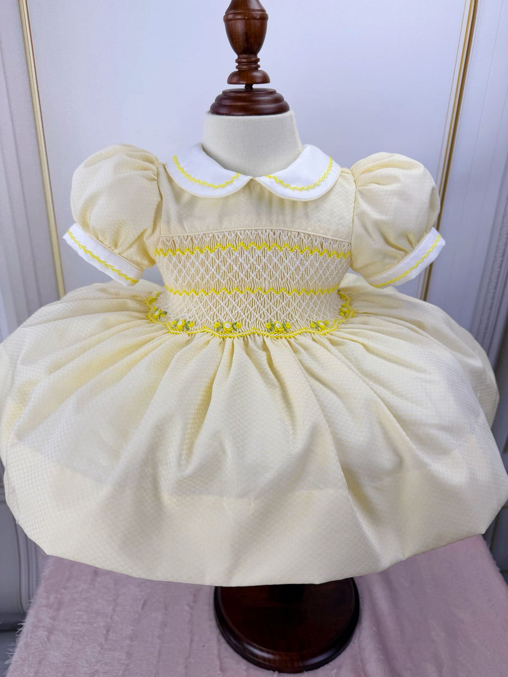 Pre order due in 15th February lemon smock dress